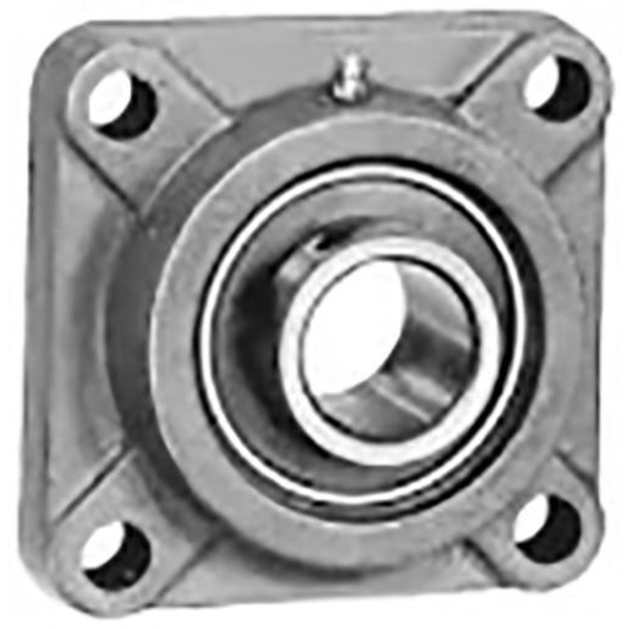 Bailey, Flange-4-Bolt-Set Screw Collar, Bore Diameter 1.25 in, Static Load Capacity 2250 lb, Model# 151527